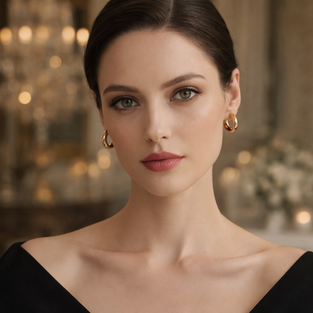 Solenne Minimalist Curve Earrings