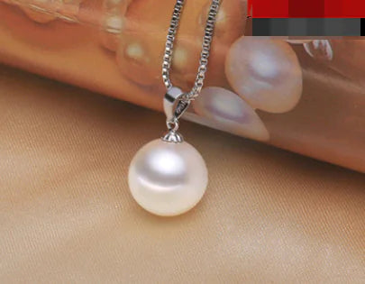 Freshwater Pearl Pendant with S925 Silver Necklace